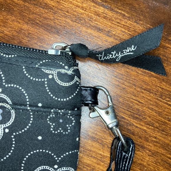 Black Floral Wristlet - Picture 2 of 3